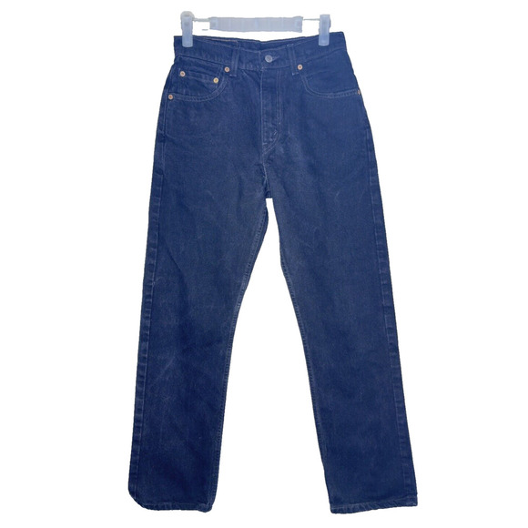 Levi's Other - Vtg Levis 505 Mens Jeans 27x29 Straight Black 2000 Red Tab Made in USA Tag 29x30